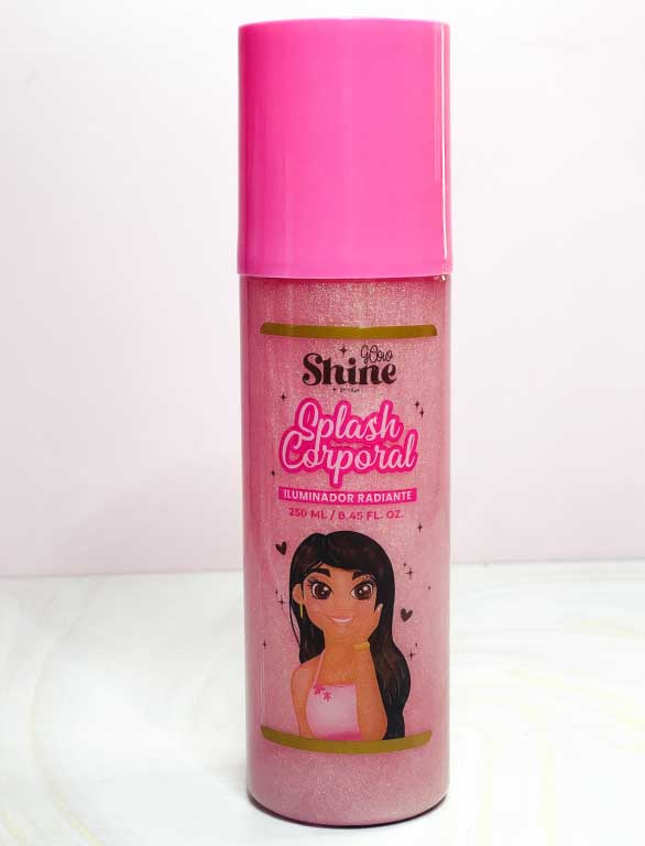 Splash corporal shine rosado *250 ML