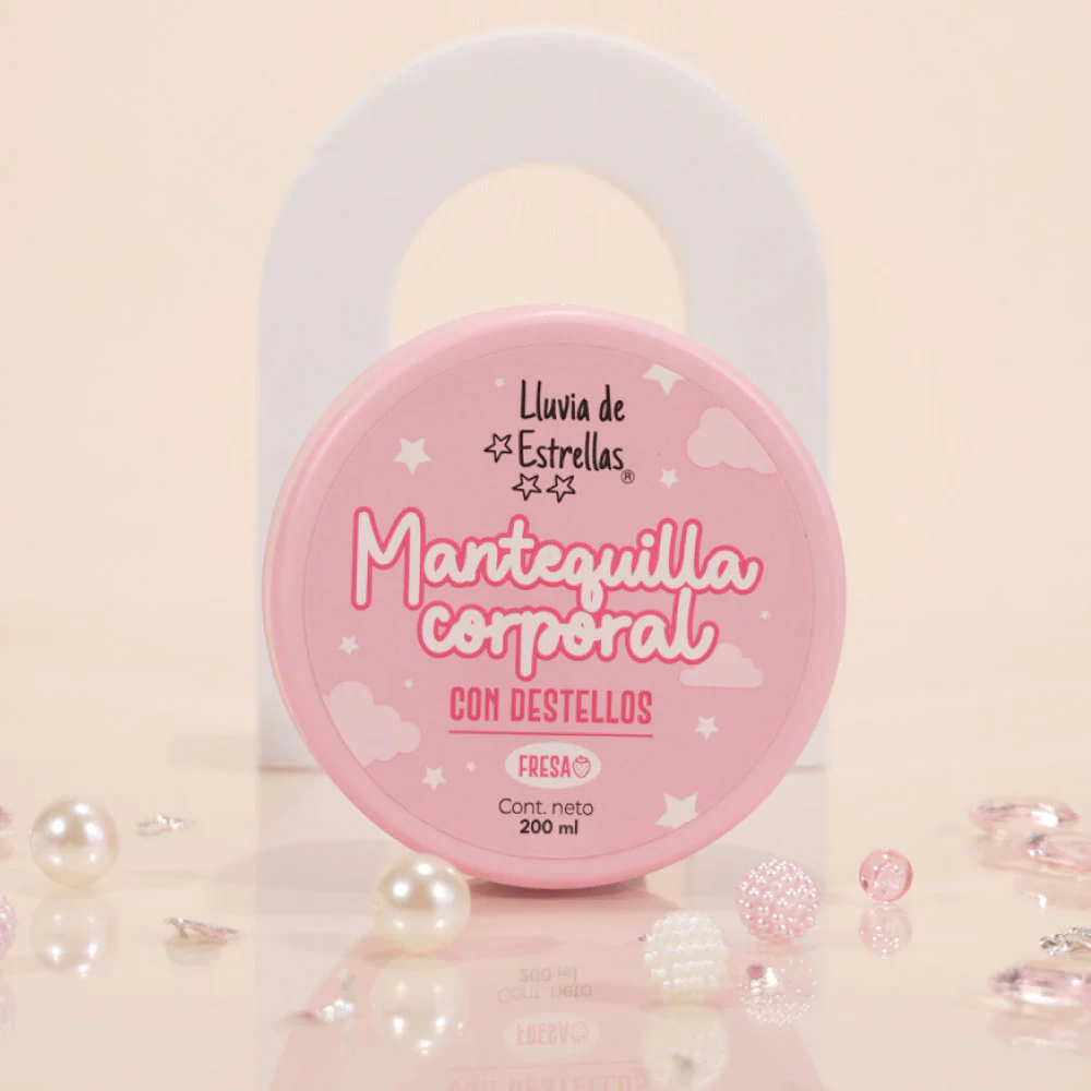 Mantequilla corporal lluvia de estrellas rosada *200 ml