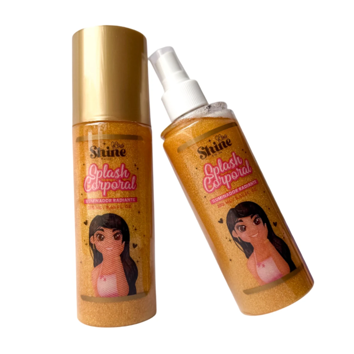 Splash corporal shine dorado *250 ml