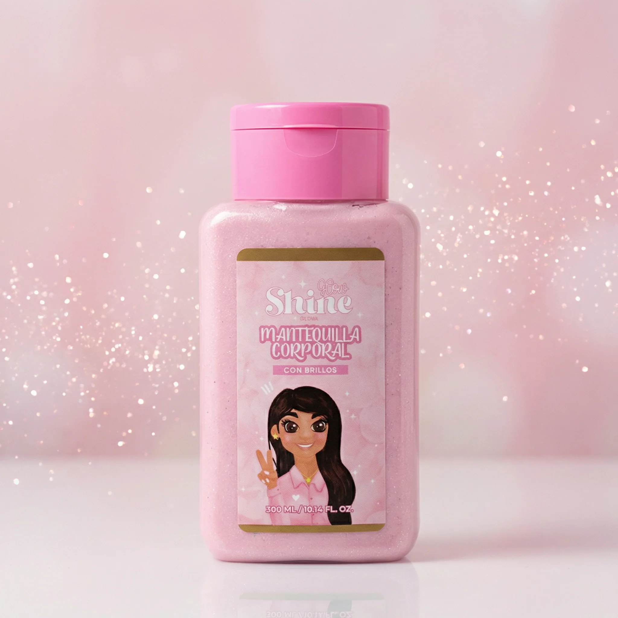 Mantequilla corporal shine rosa *300 ml
