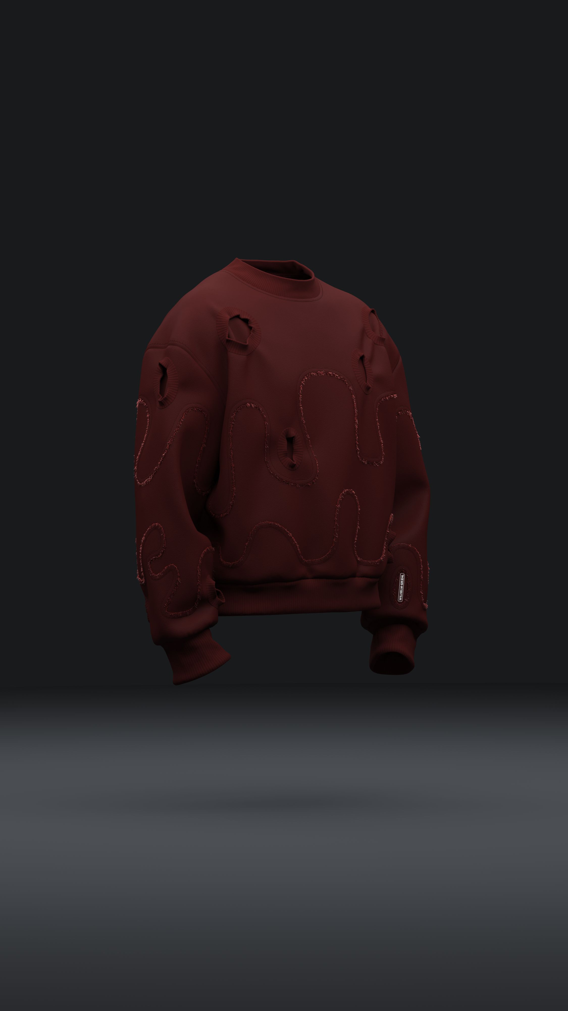 Distressed Sweater Design 