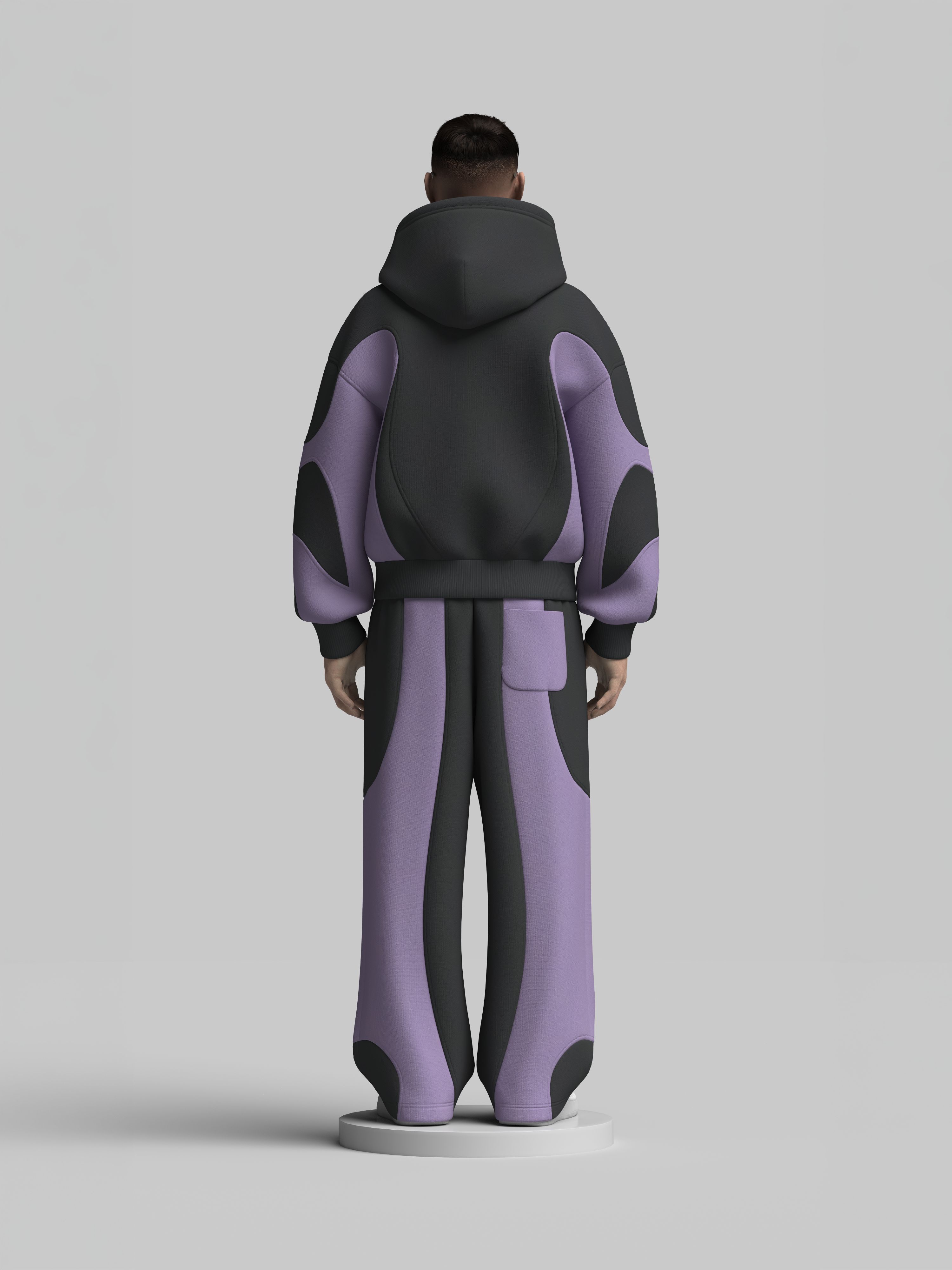 Scuba Hoodie + Cotton Sweatpants Tracksuit Design
