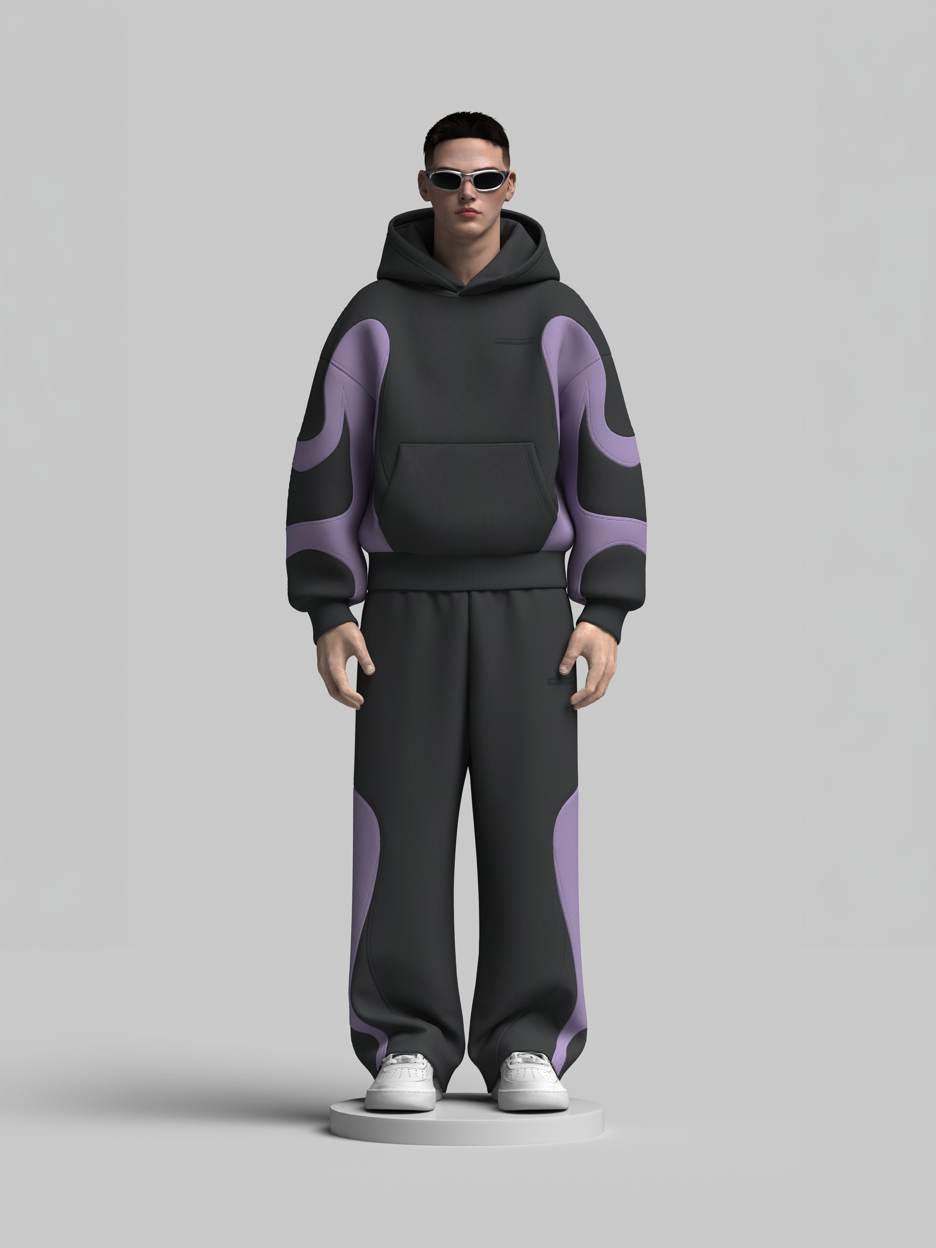 Scuba Hoodie + Cotton Sweatpants Tracksuit Design