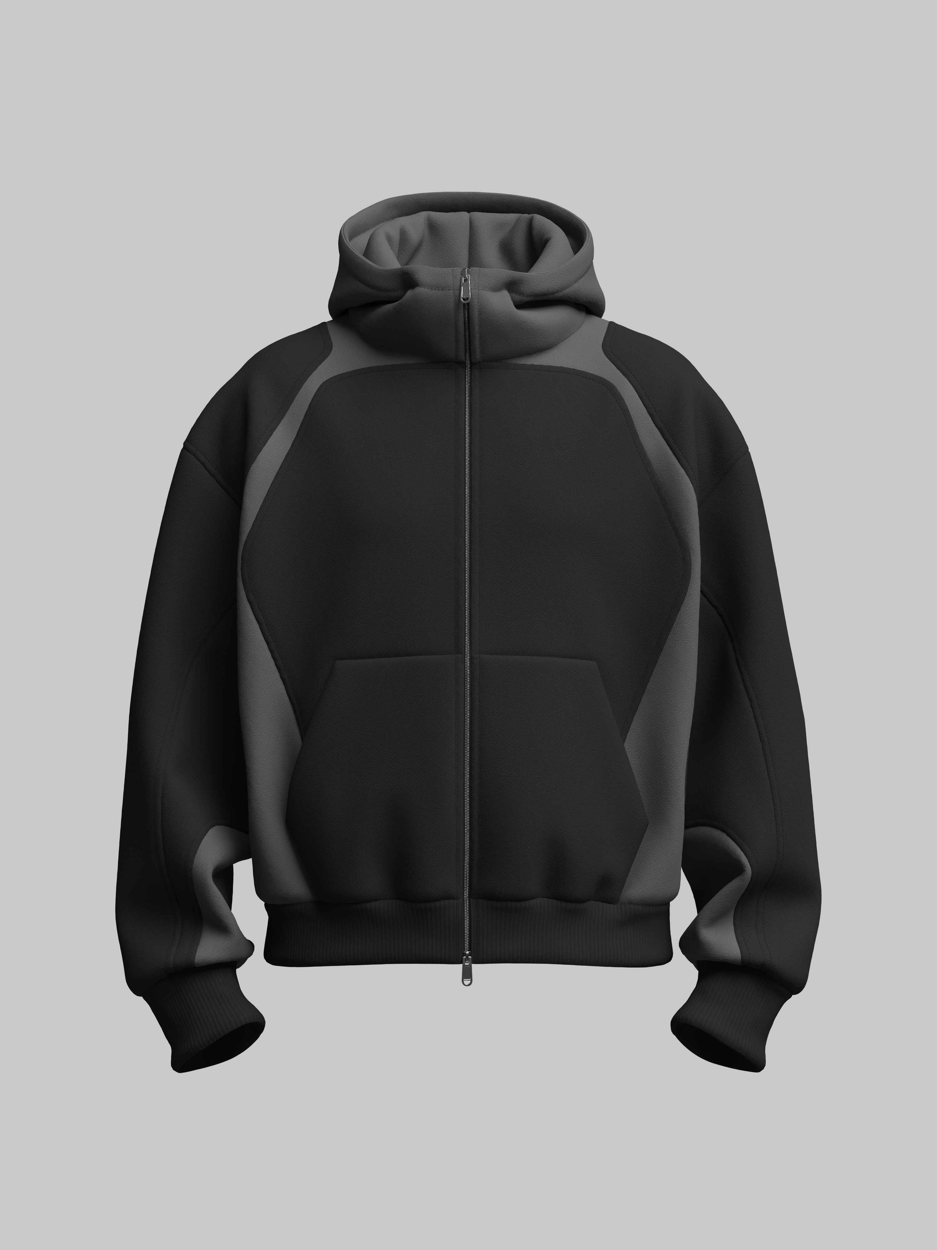 Oversized Zip-Hoodie Design 