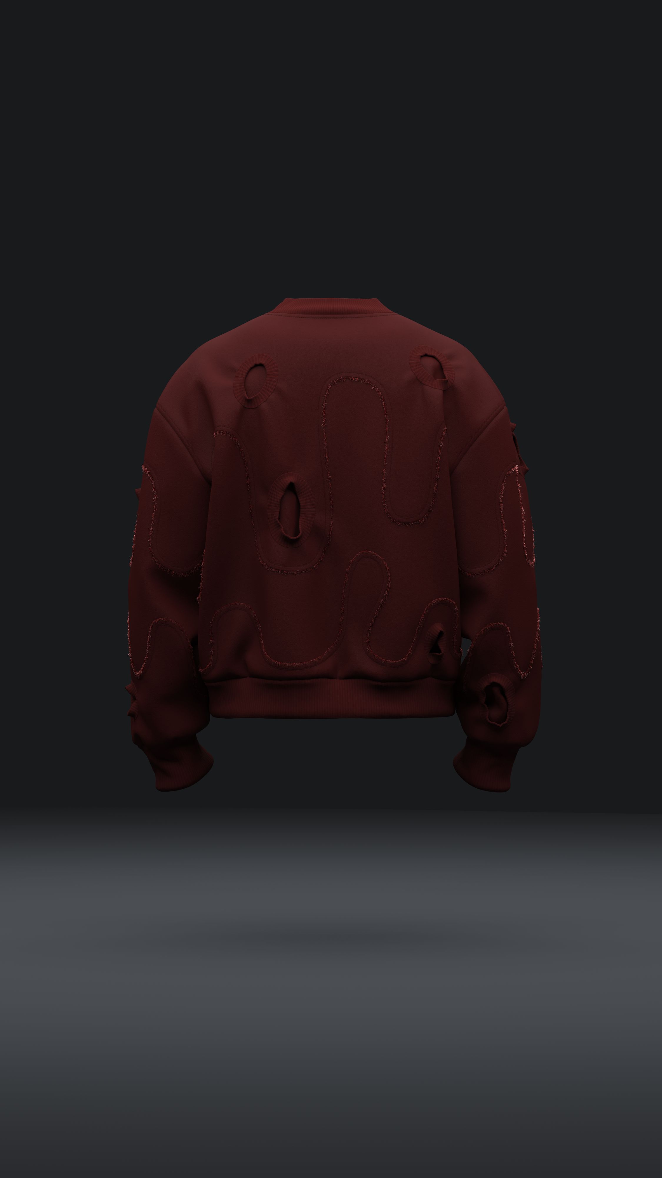 Distressed Sweater Design 