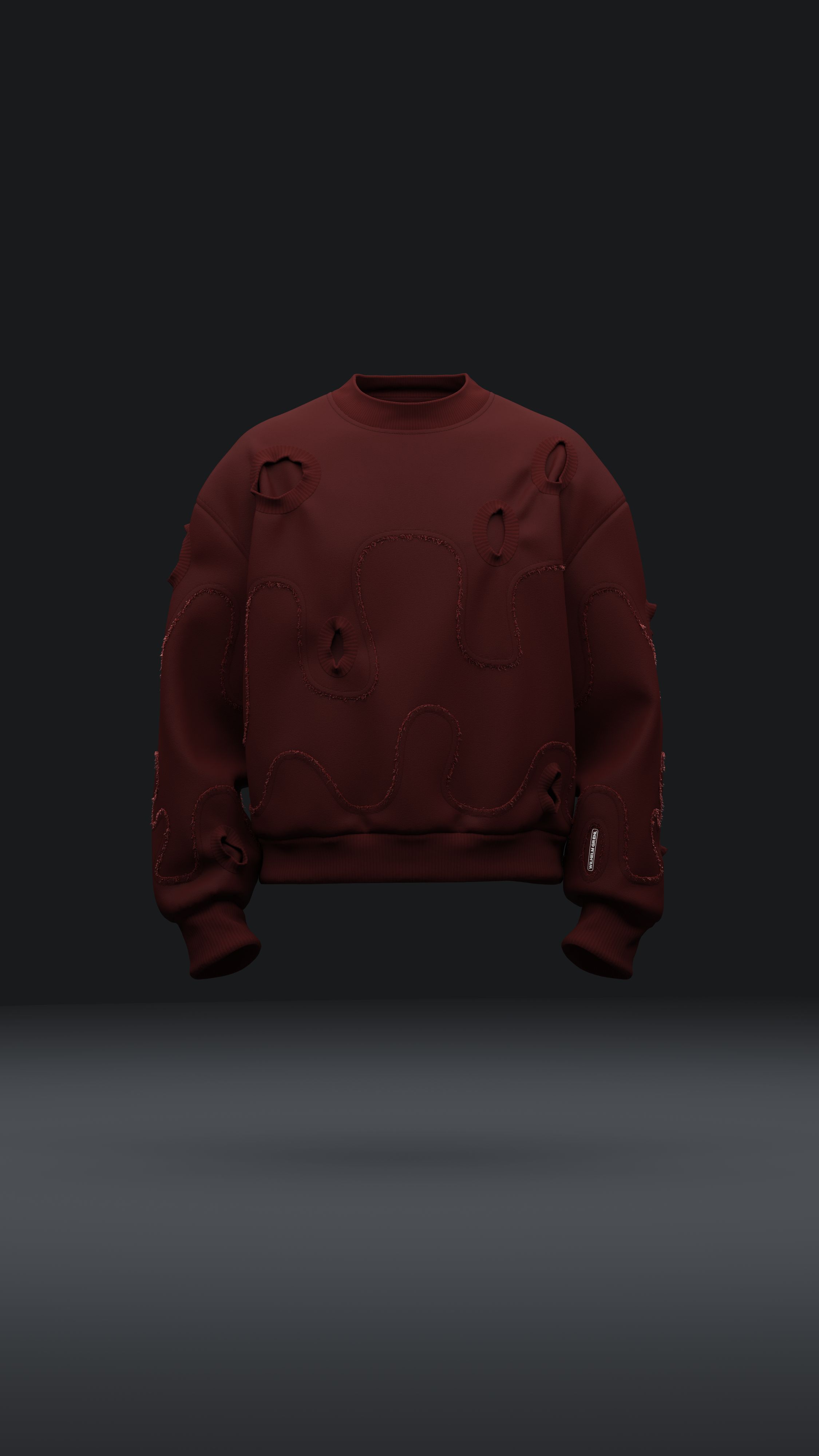 Distressed Sweater Design 