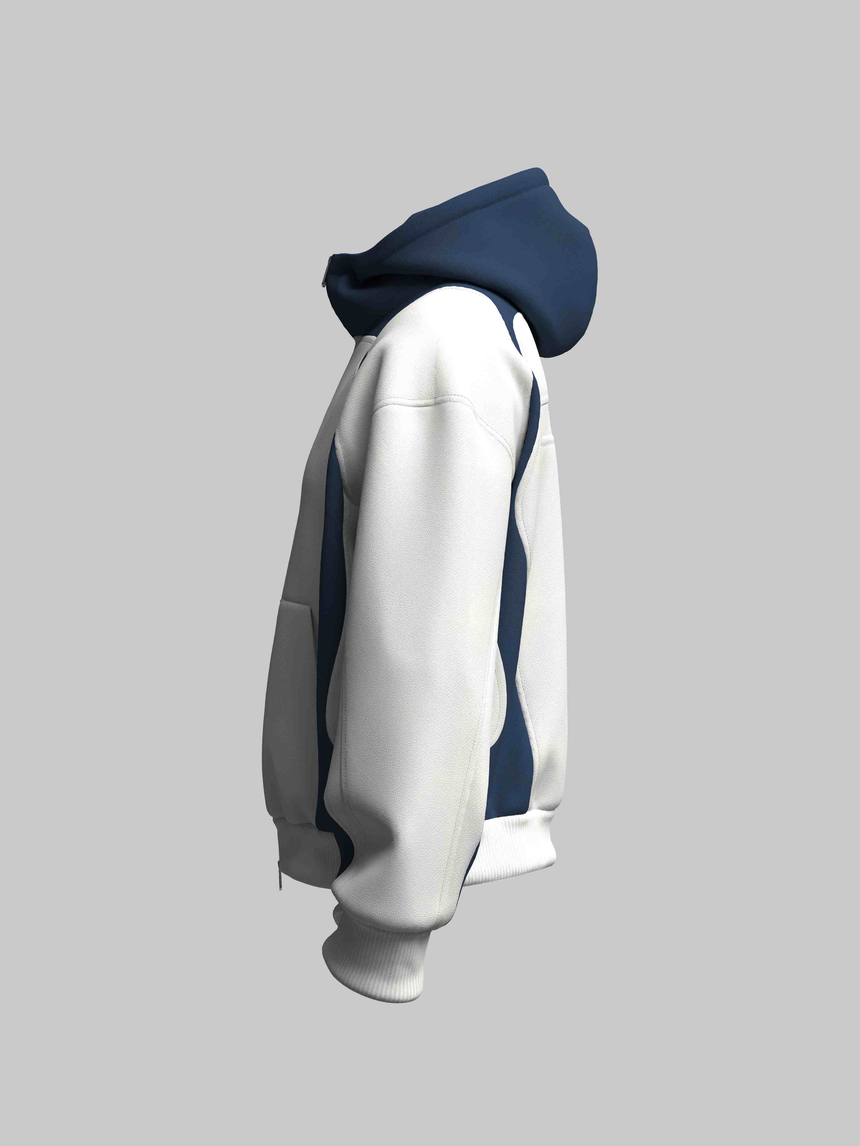 Oversized Zip-Hoodie Design 
