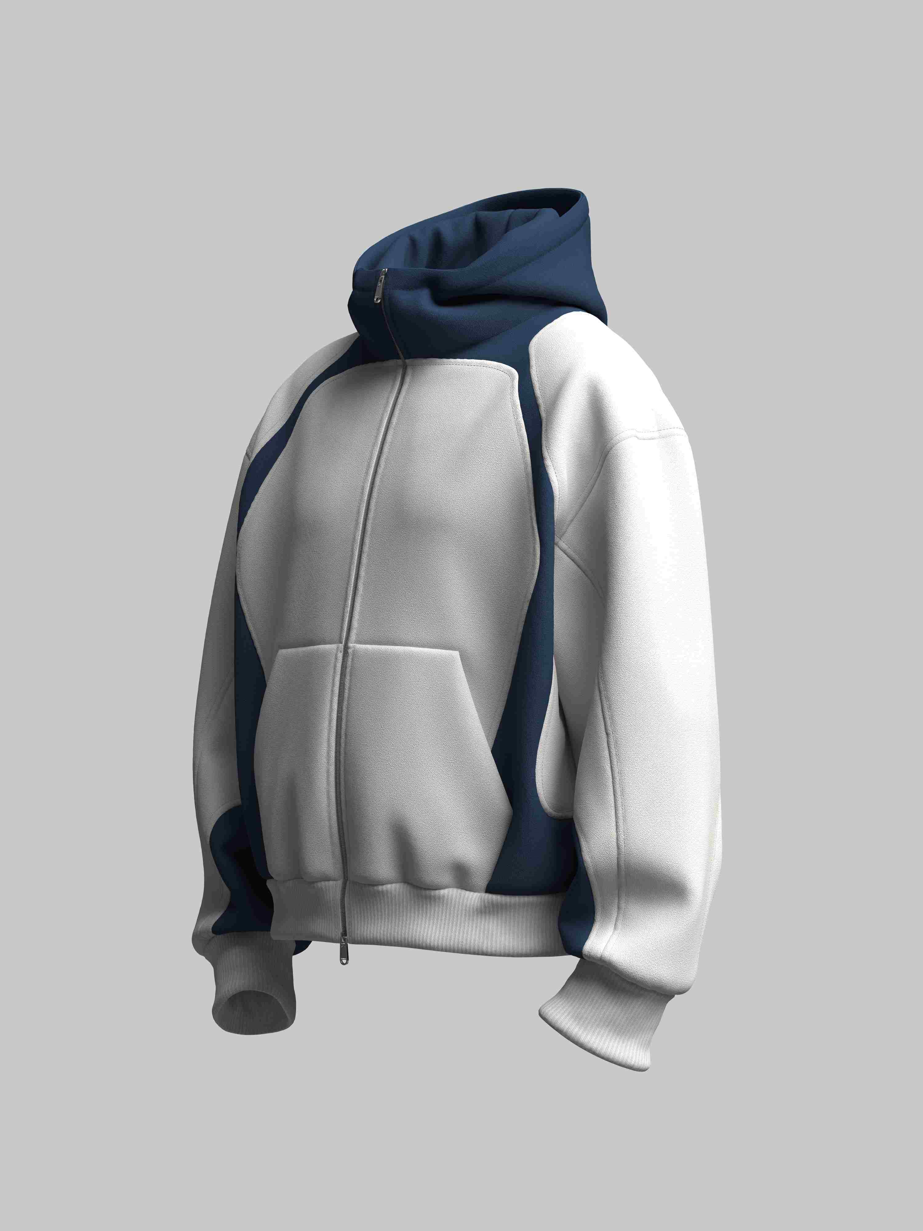 Oversized Zip-Hoodie Design 