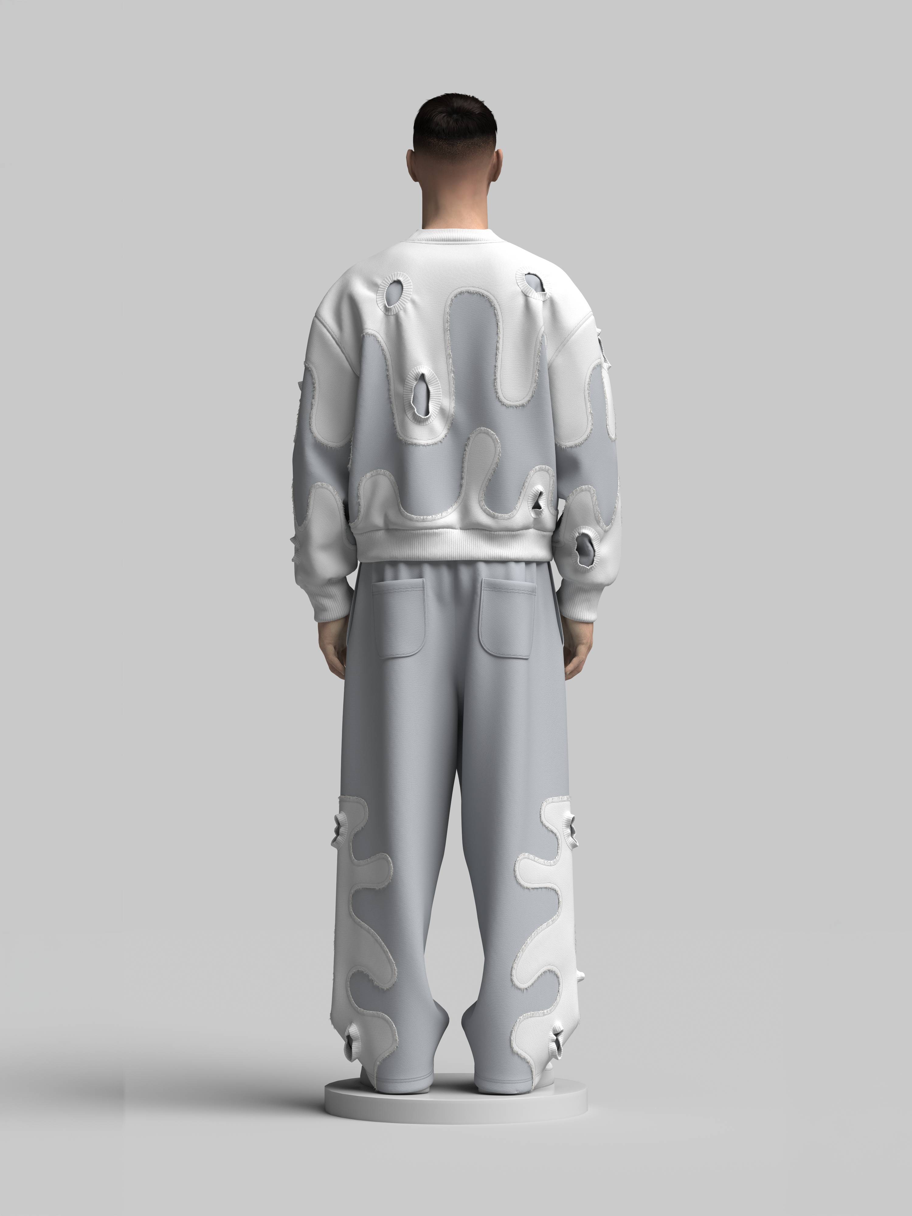 Distressed Sweater + Sweatpants Design