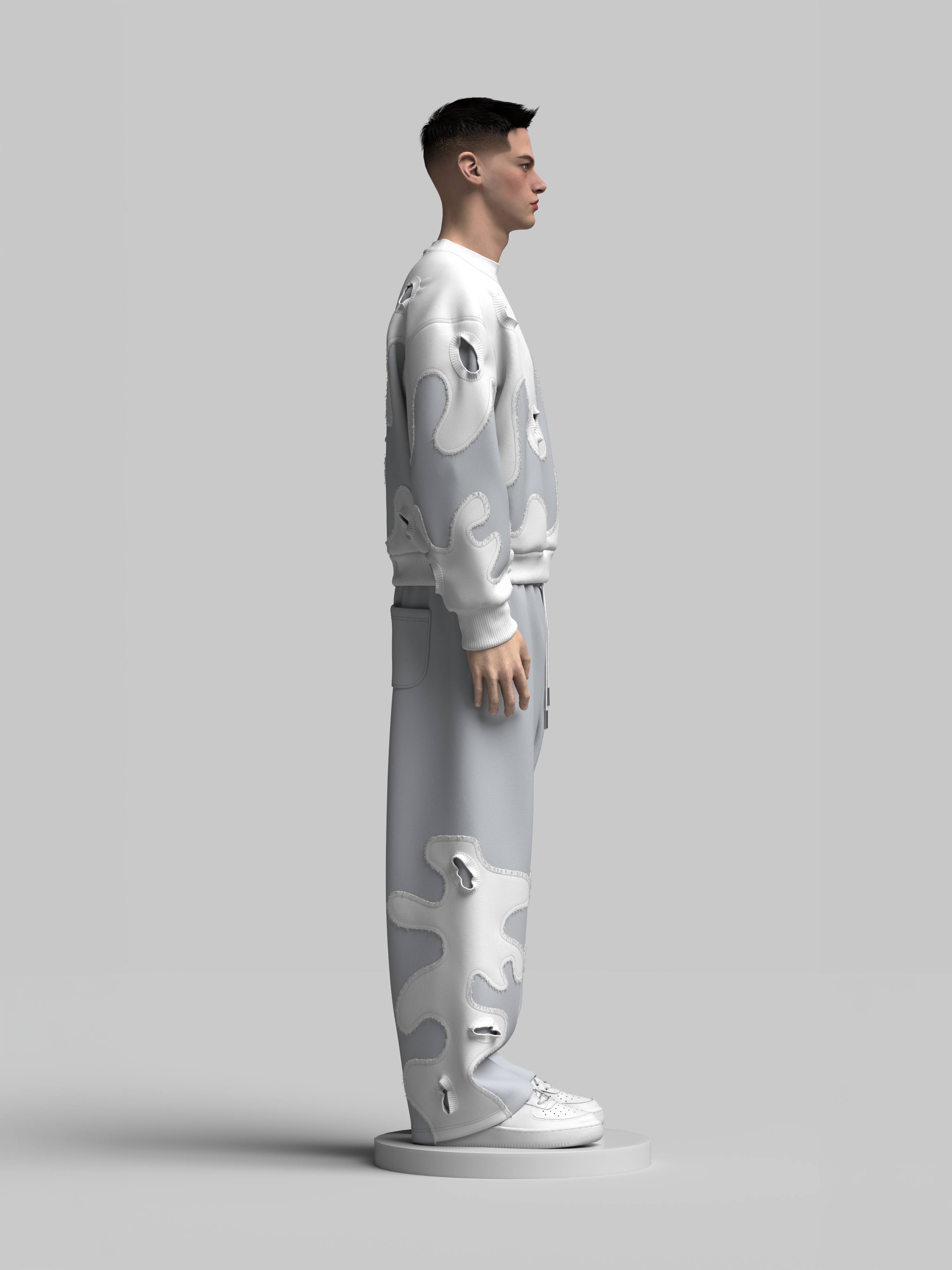 Distressed Sweater + Sweatpants Design