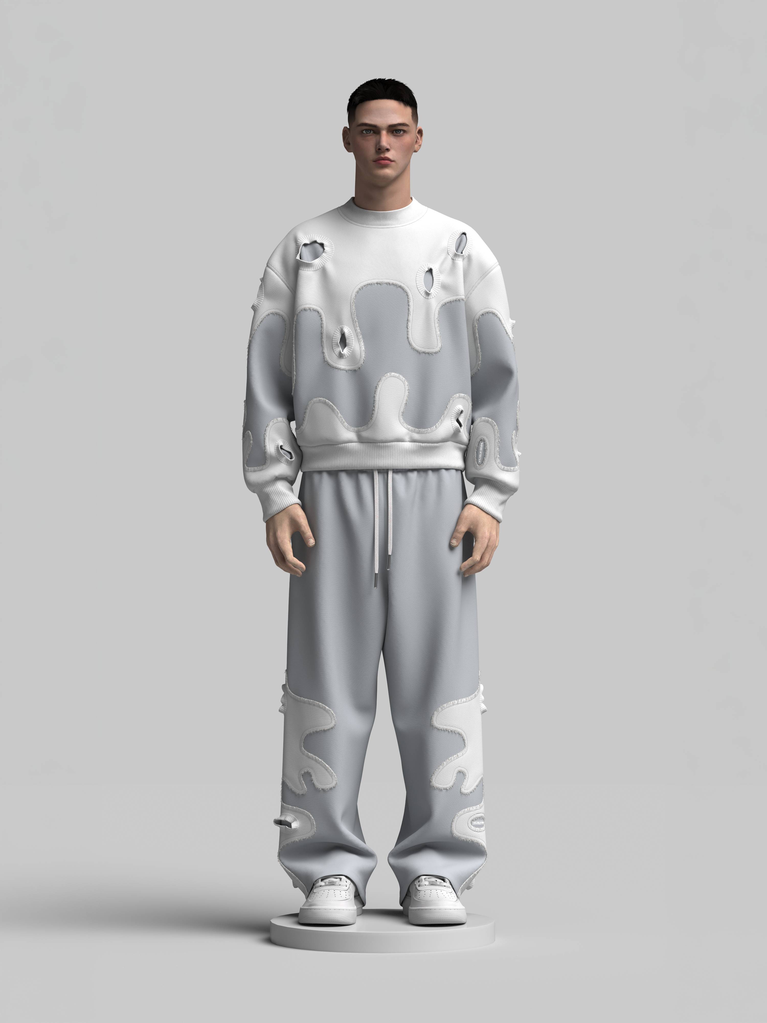 Distressed Sweater + Sweatpants Design