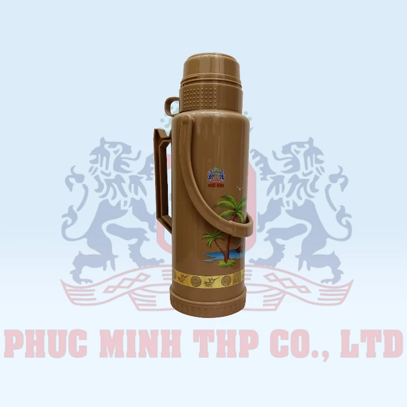 Phích nước nhựa nút gạt tự động 2L - Bình thủy lớn dung tích 2L - HP 0620L