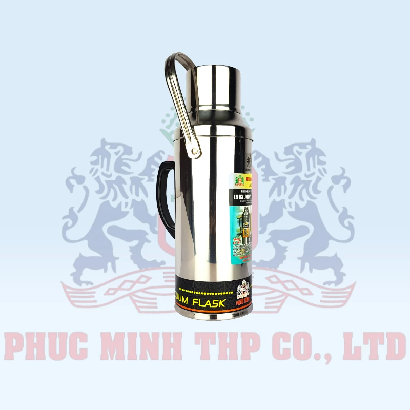 Phích nước inox Joint silicone 2L - Bình thủy inox lớn dung tích 2L - HP 911