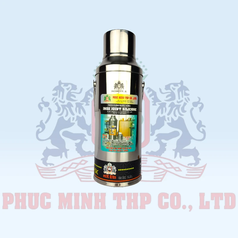 Phích nước inox Joint silicone 2L - Bình thủy inox lớn dung tích 2L - HP 911