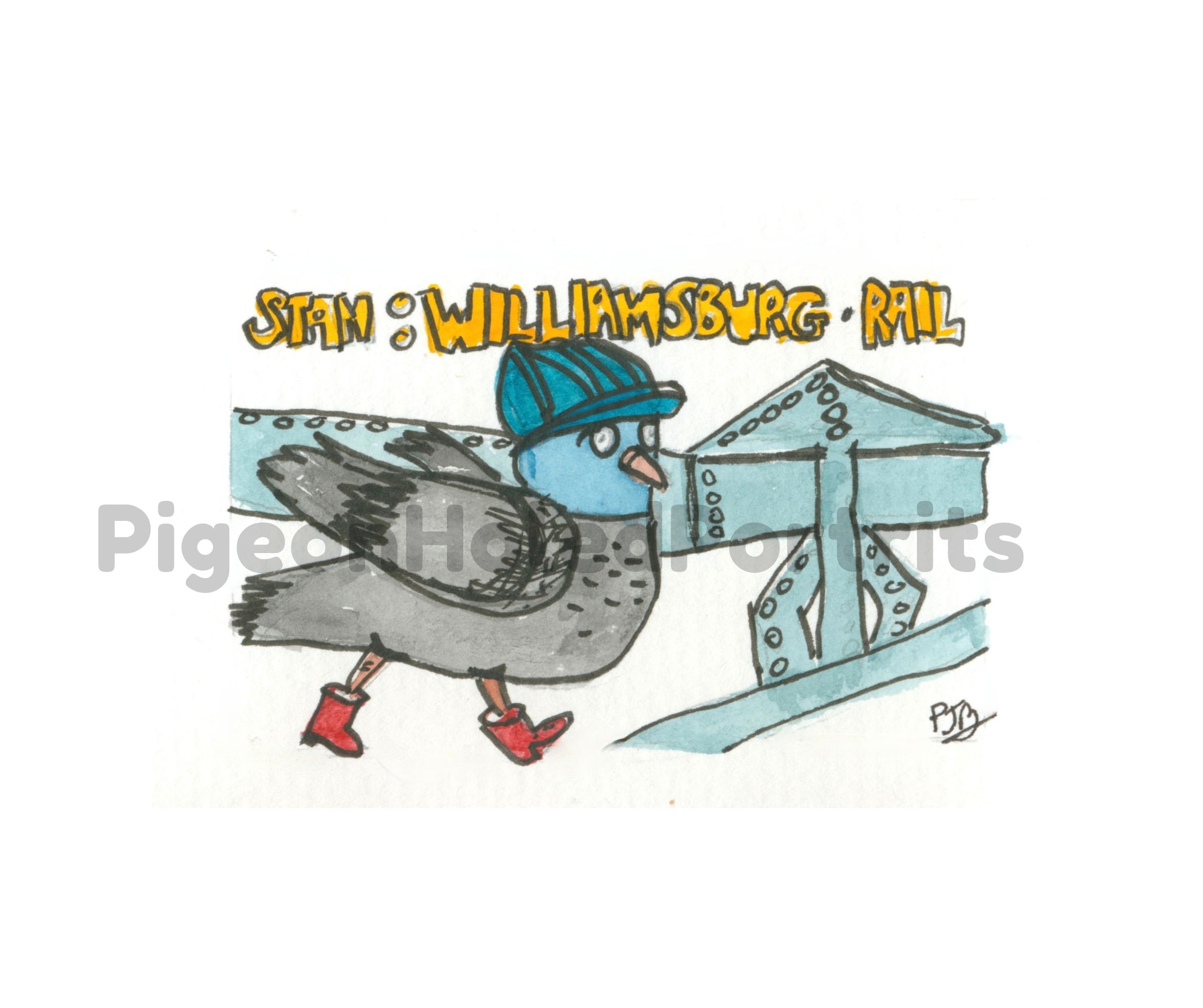 Stan Williamsburg Rail Art Print