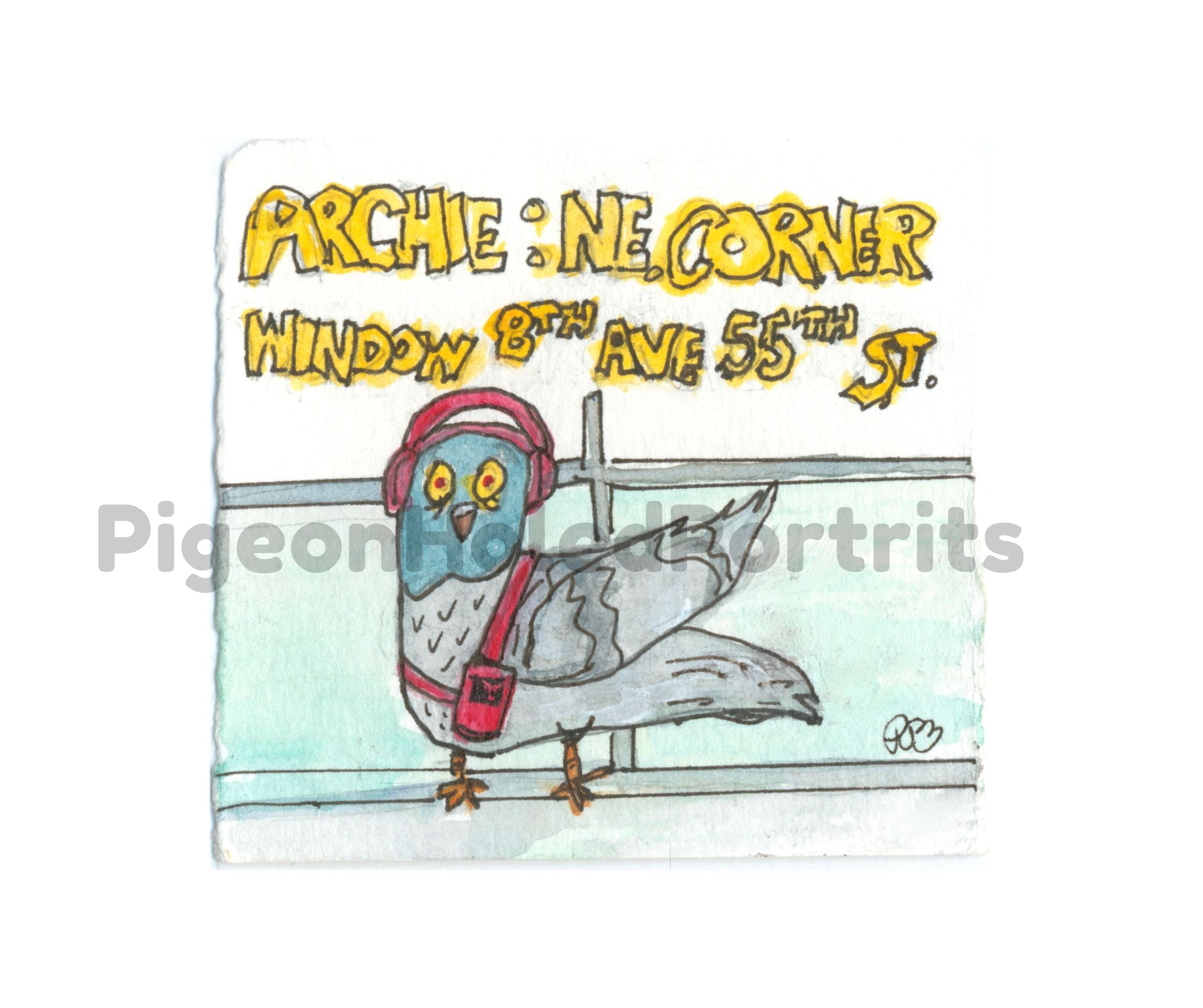 Archie NE Corner Window 8th ave 55th St. Print