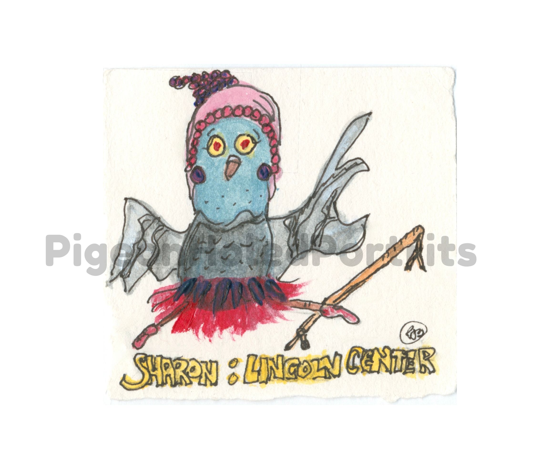 Ballet Pigeon Art Print