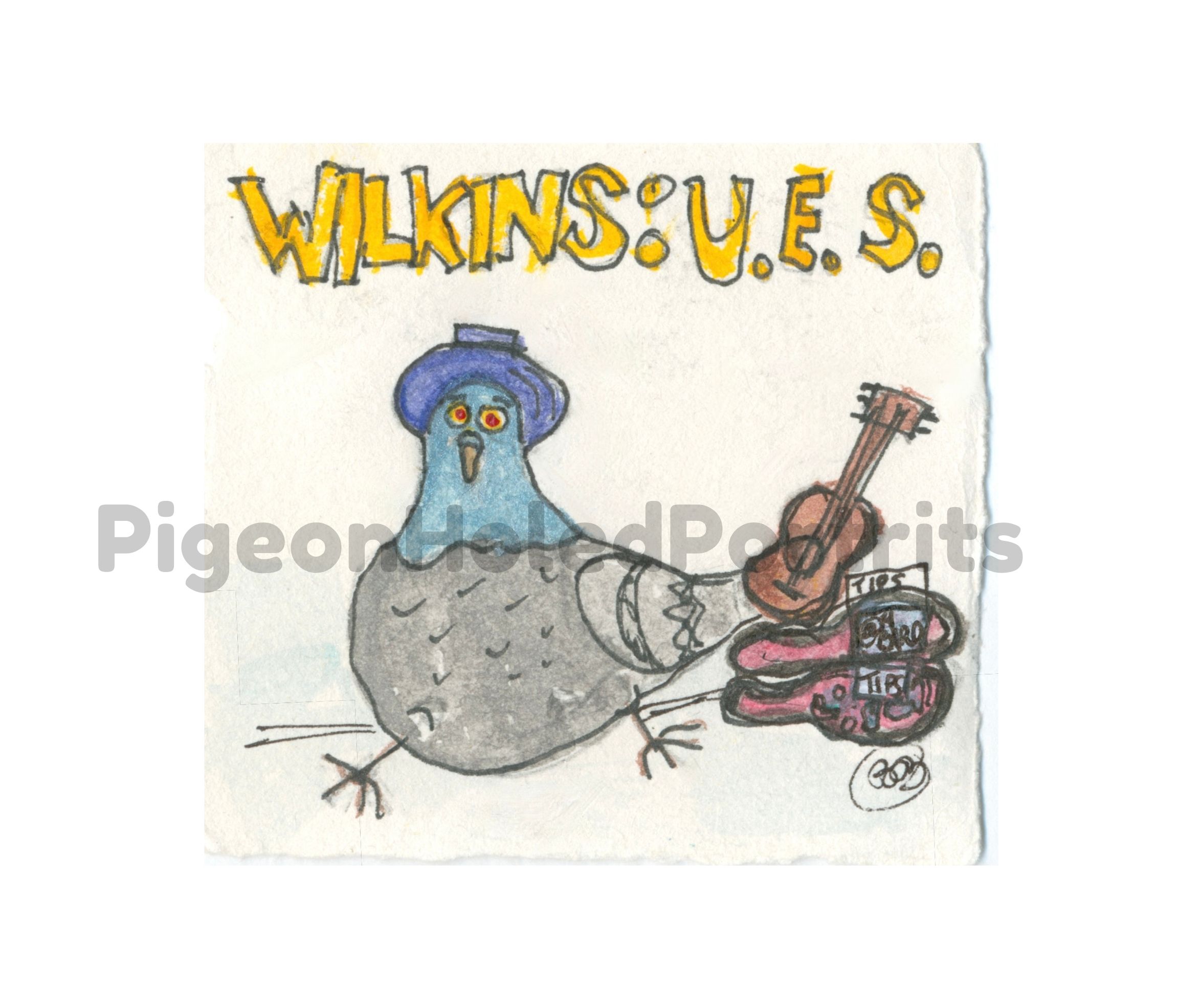 Wilkins U.E.S. busking Art Print