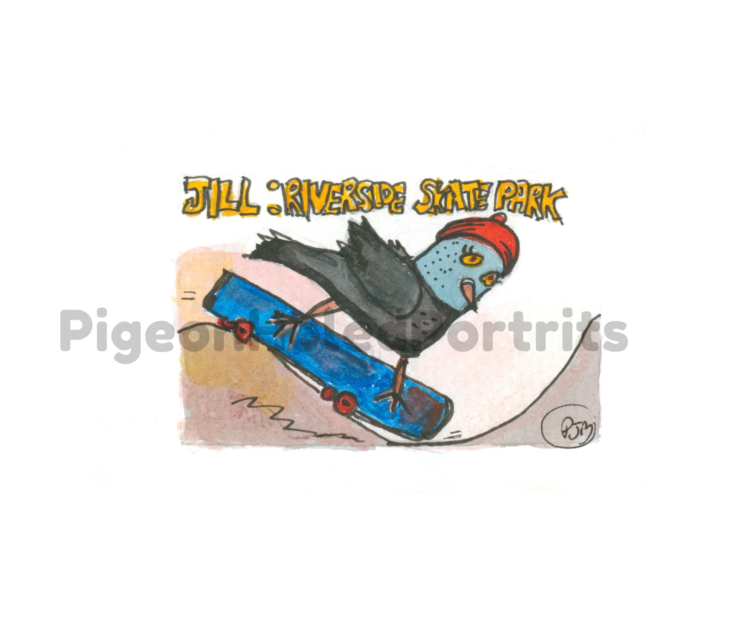 Jill Riverside Skate Park Art Original