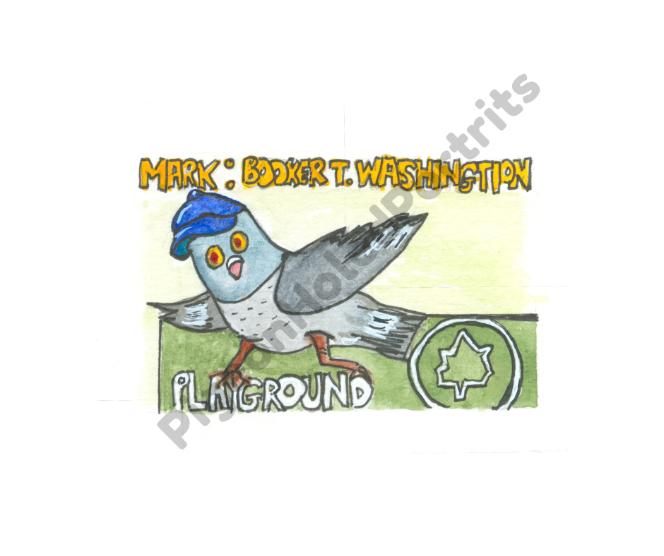 Mark Booker T. Washington Playground Art Original