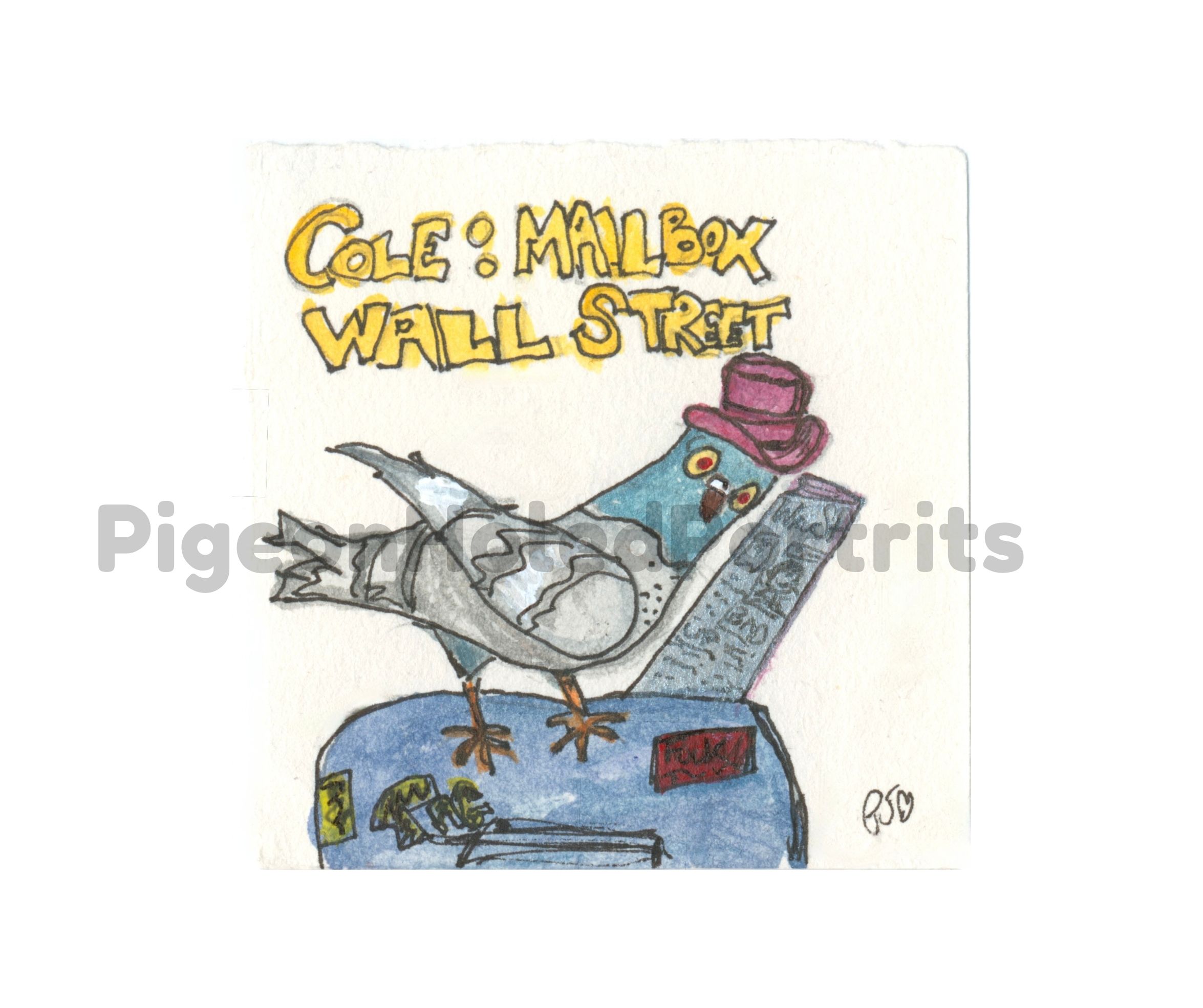 Cole: Mailbox Wall Street Art Original