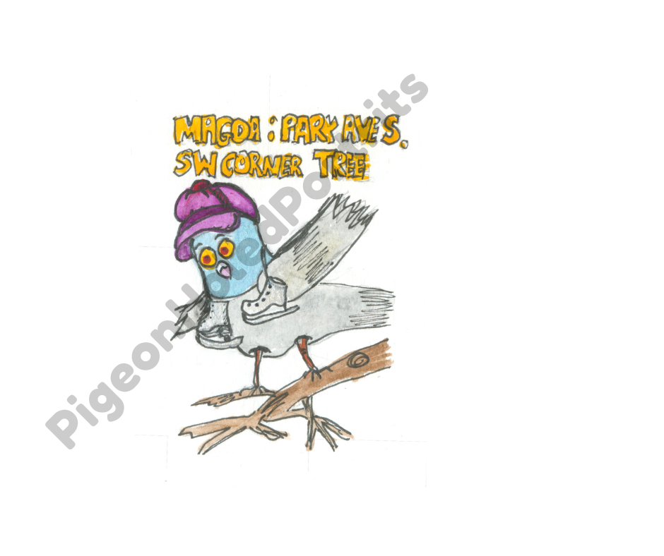Magda Park Ave S. SW Corner Tree Art Print