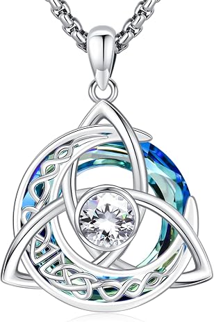 Celtic Knot Crystal Necklace