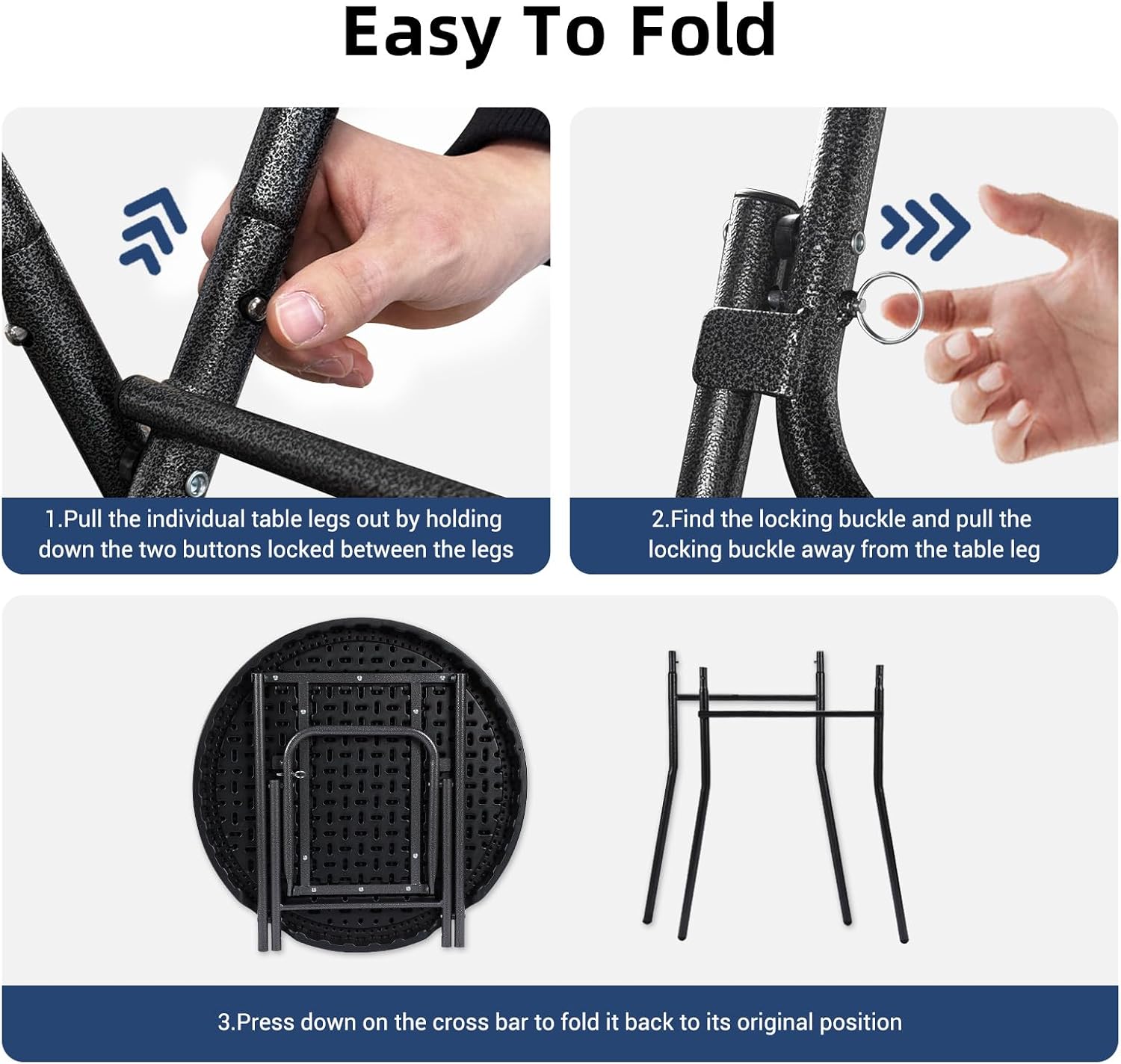 Folding Round Bistro Table