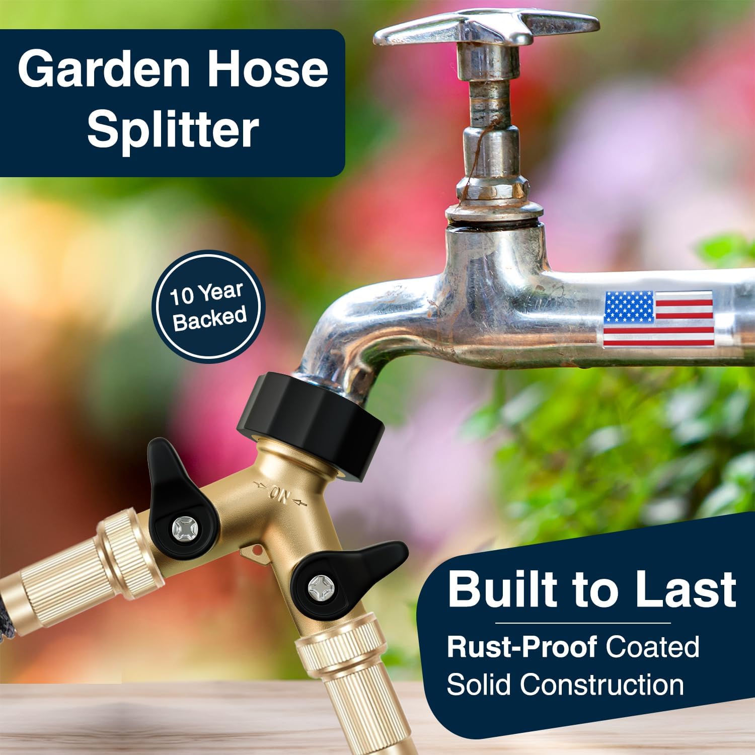 Brass Garden Hose Splitter