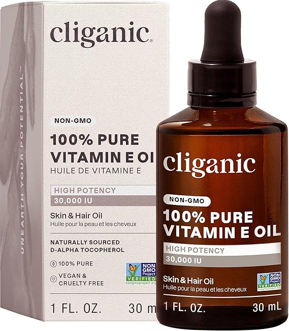 Cliganic 100% Pure Vitamin E Oil