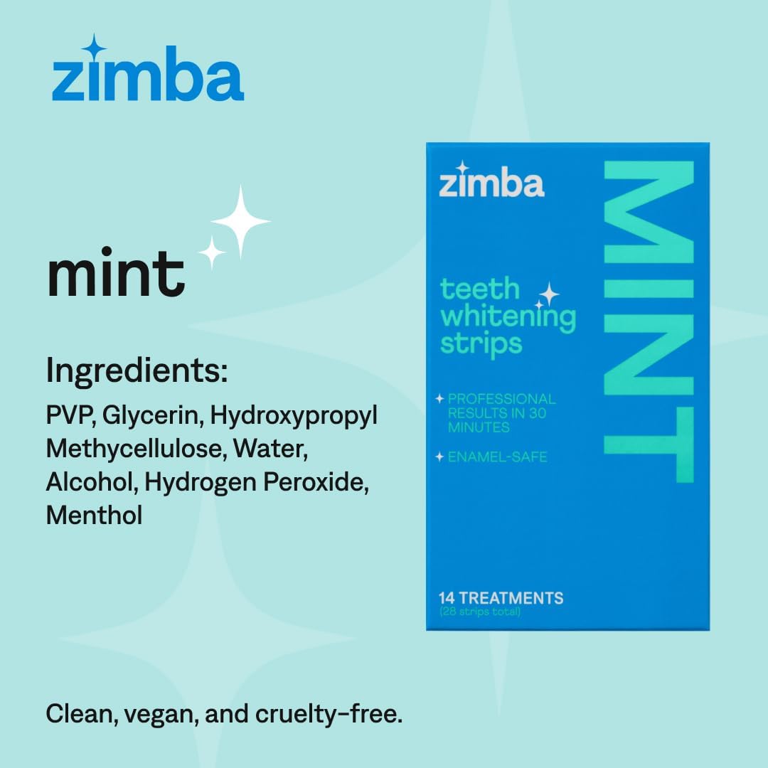 Zimba Mint Teeth Whitening Strips