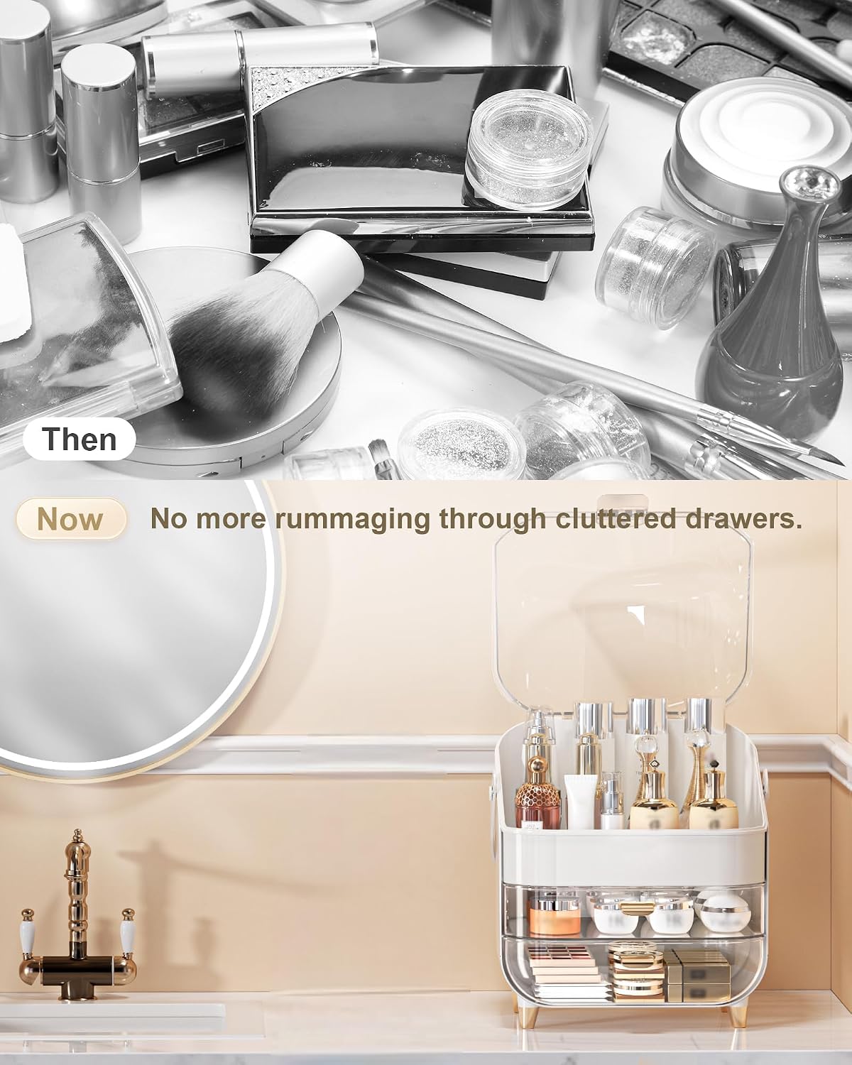 Modern Makeup Organizer