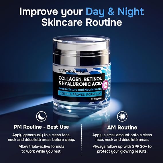 Collagen, Retinol & Hyaluronic Acid Cream