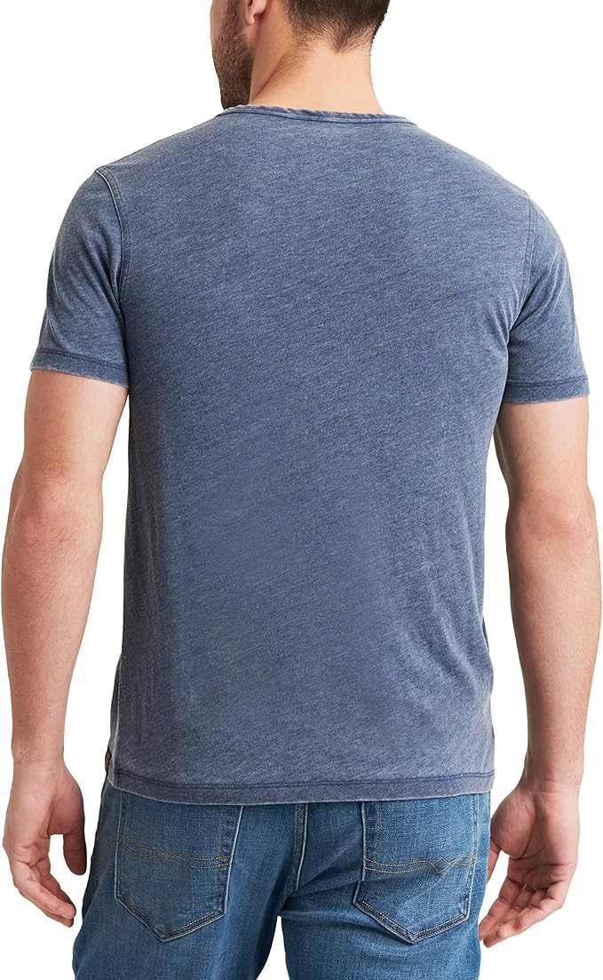 Men's Vintage Blue Henley T-Shirt