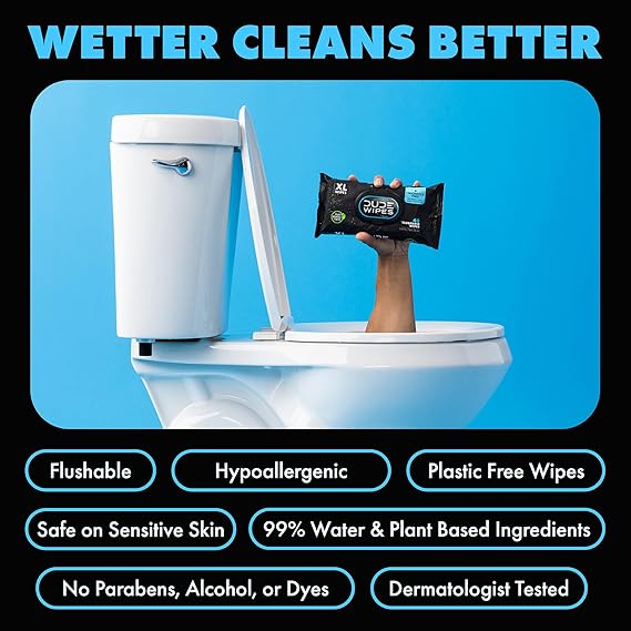 DUDE Wipes XL Flushable Wipes 6-Pack