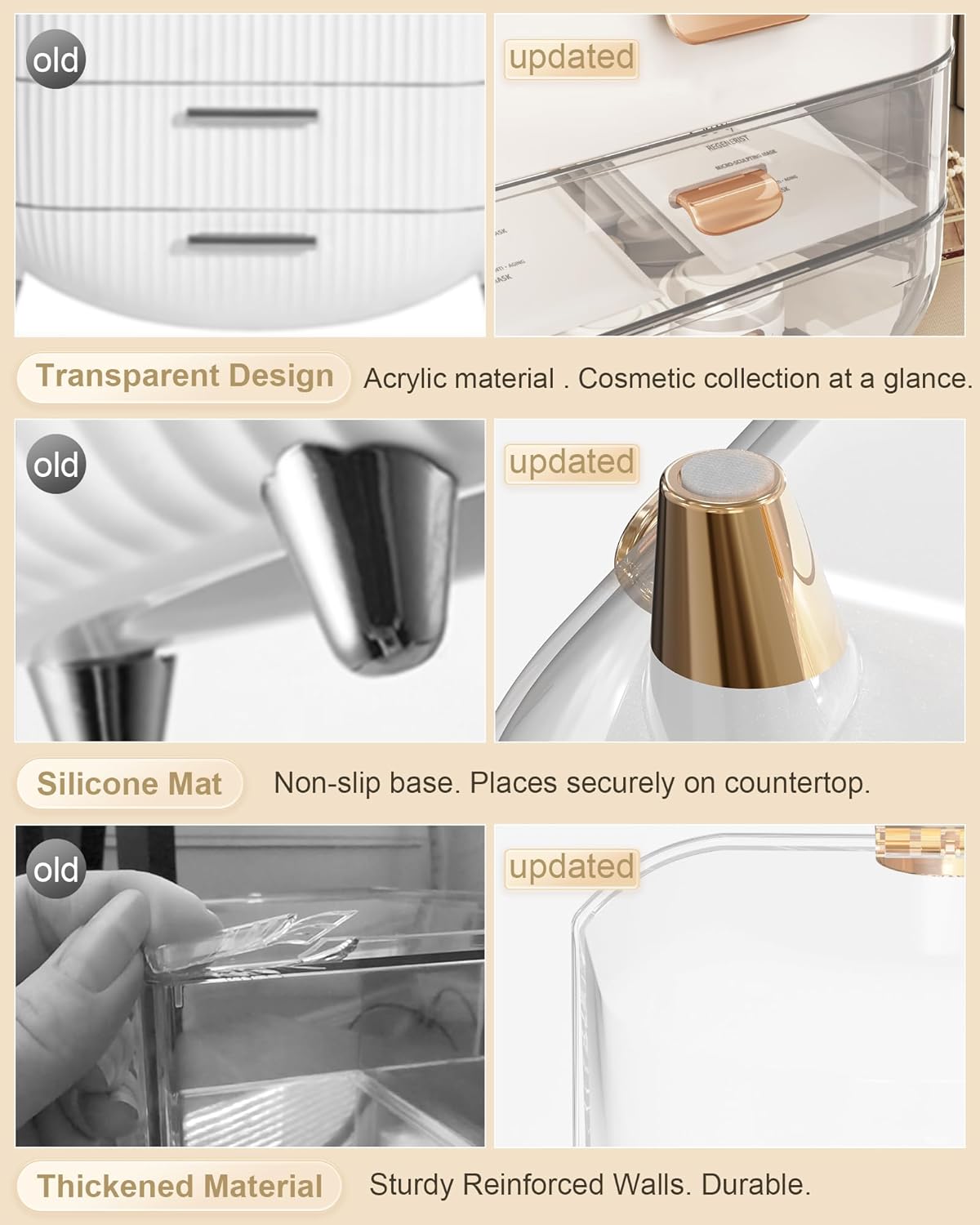 Modern Makeup Organizer