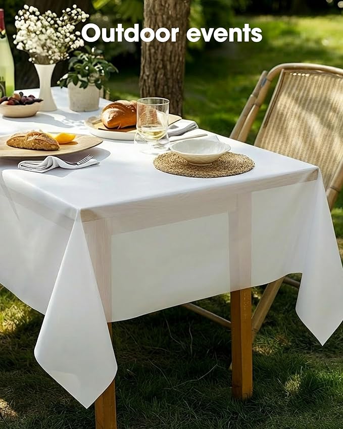 10 Pack White Tablecloths