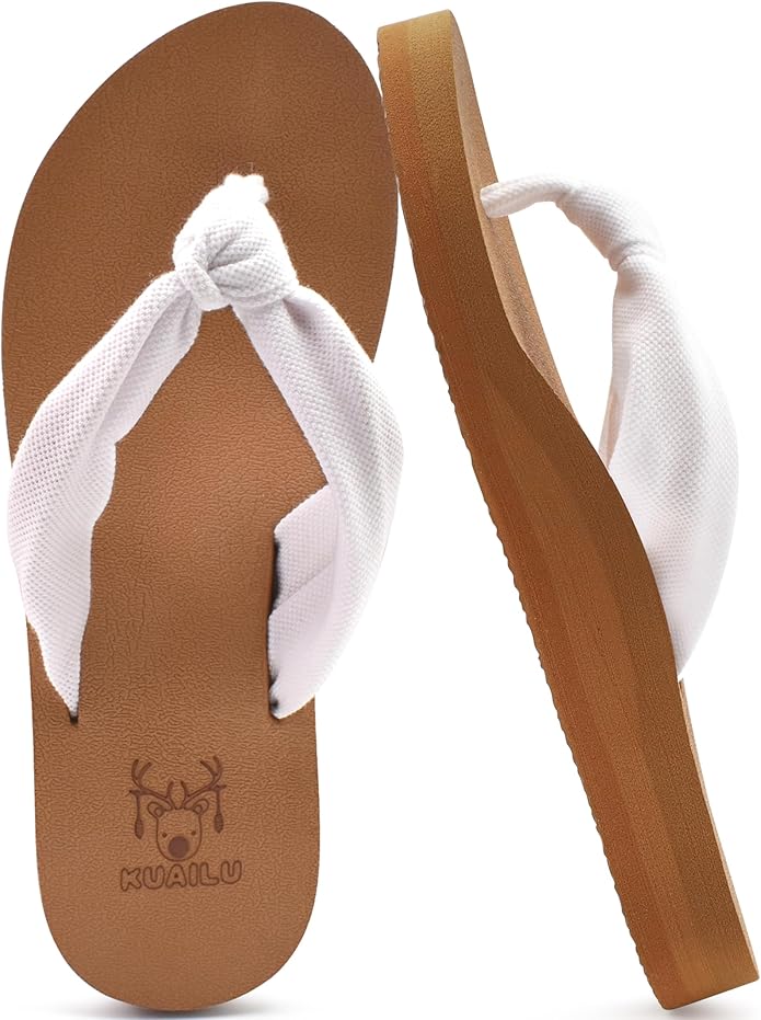 Canvas Knot Flip Flops