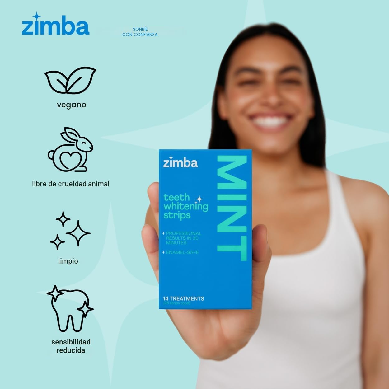 Zimba Mint Teeth Whitening Strips