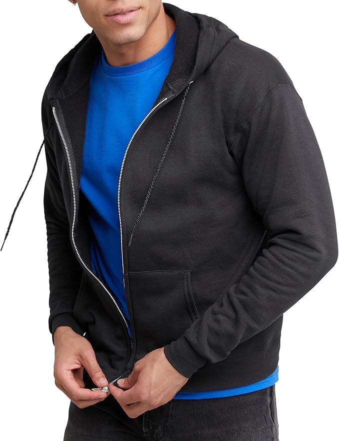 Classic Black Zip-Up Hoodie