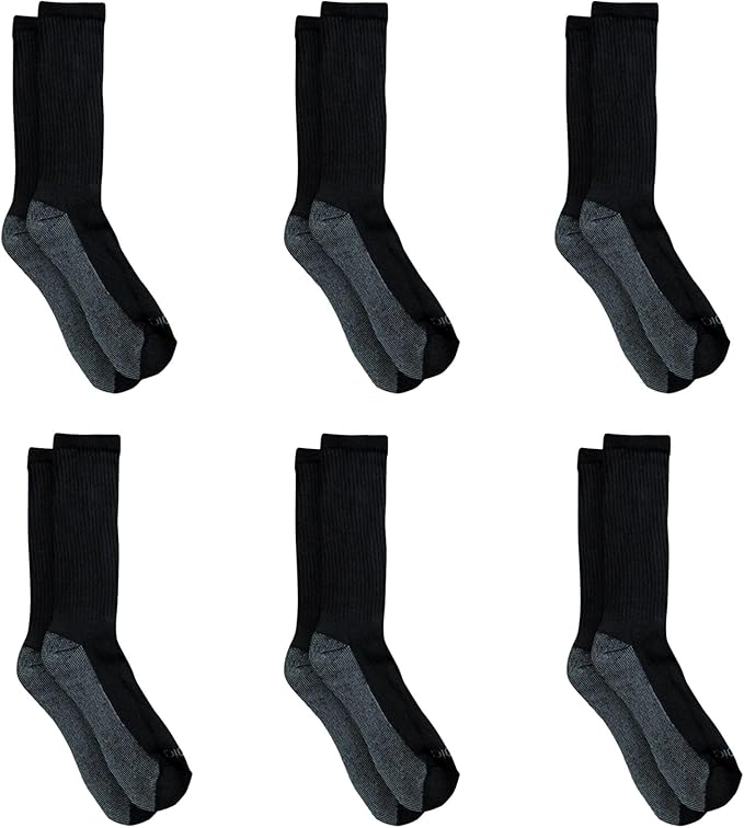 Men's Athletic Crew Socks 6-Pack