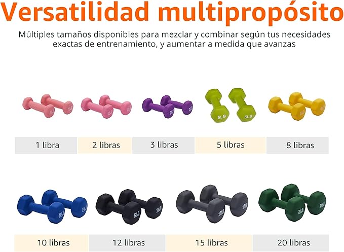 3lb Neoprene Dumbbells - Pair