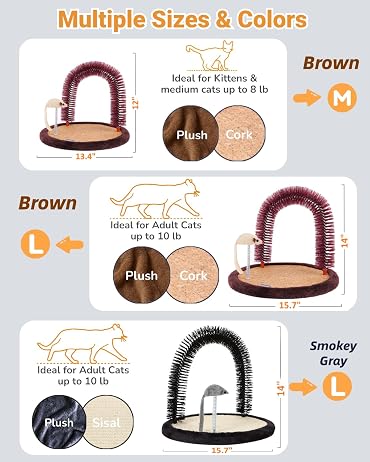 Cat Self-Grooming Arch Play Mat