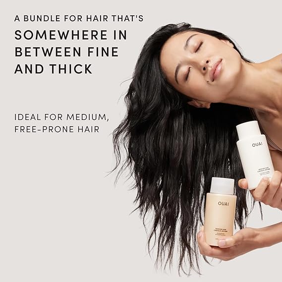 OUAI Medium Hair Shampoo & Conditioner Set