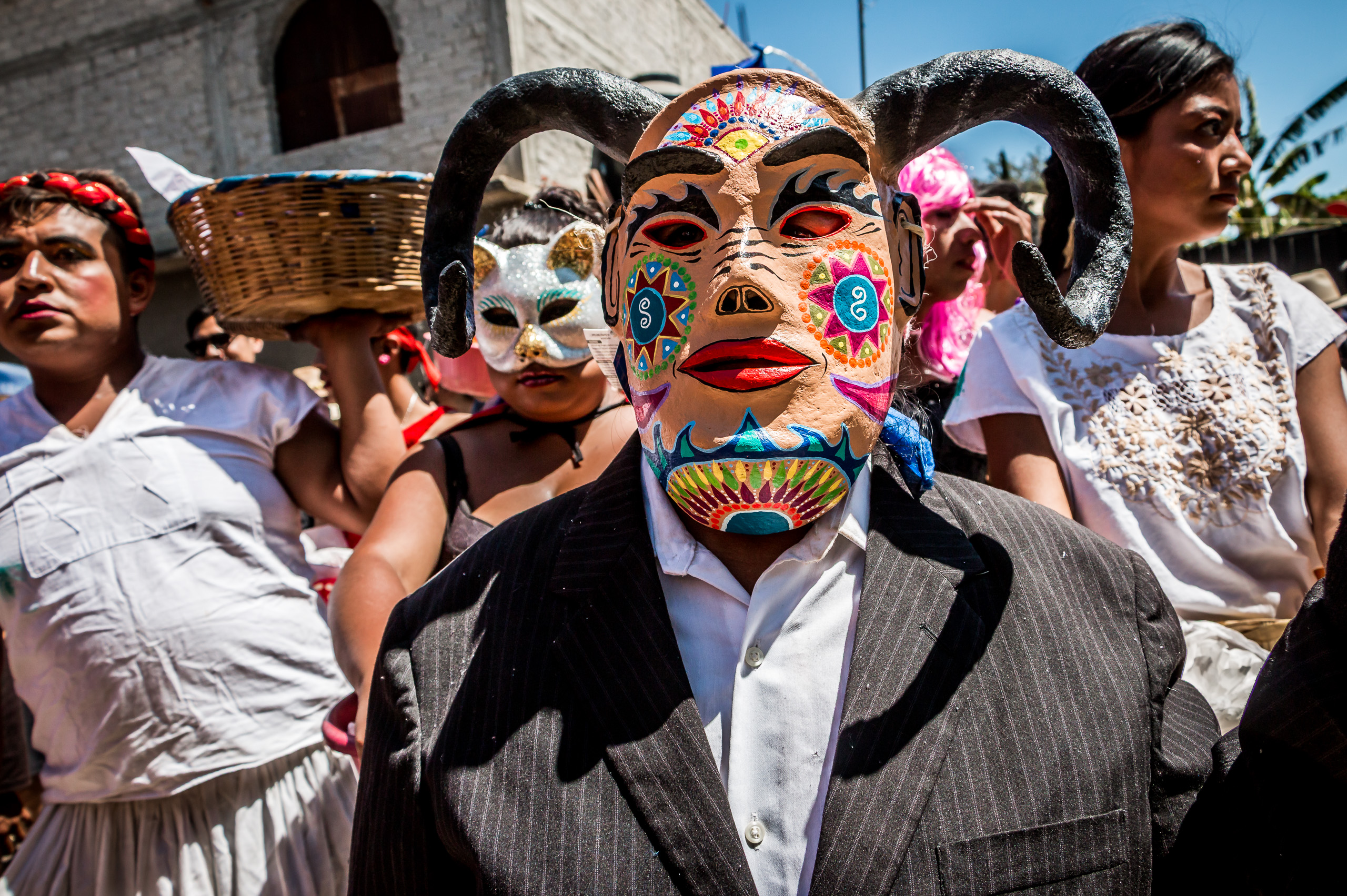 Hand-Painted Festival Mask Photo Print