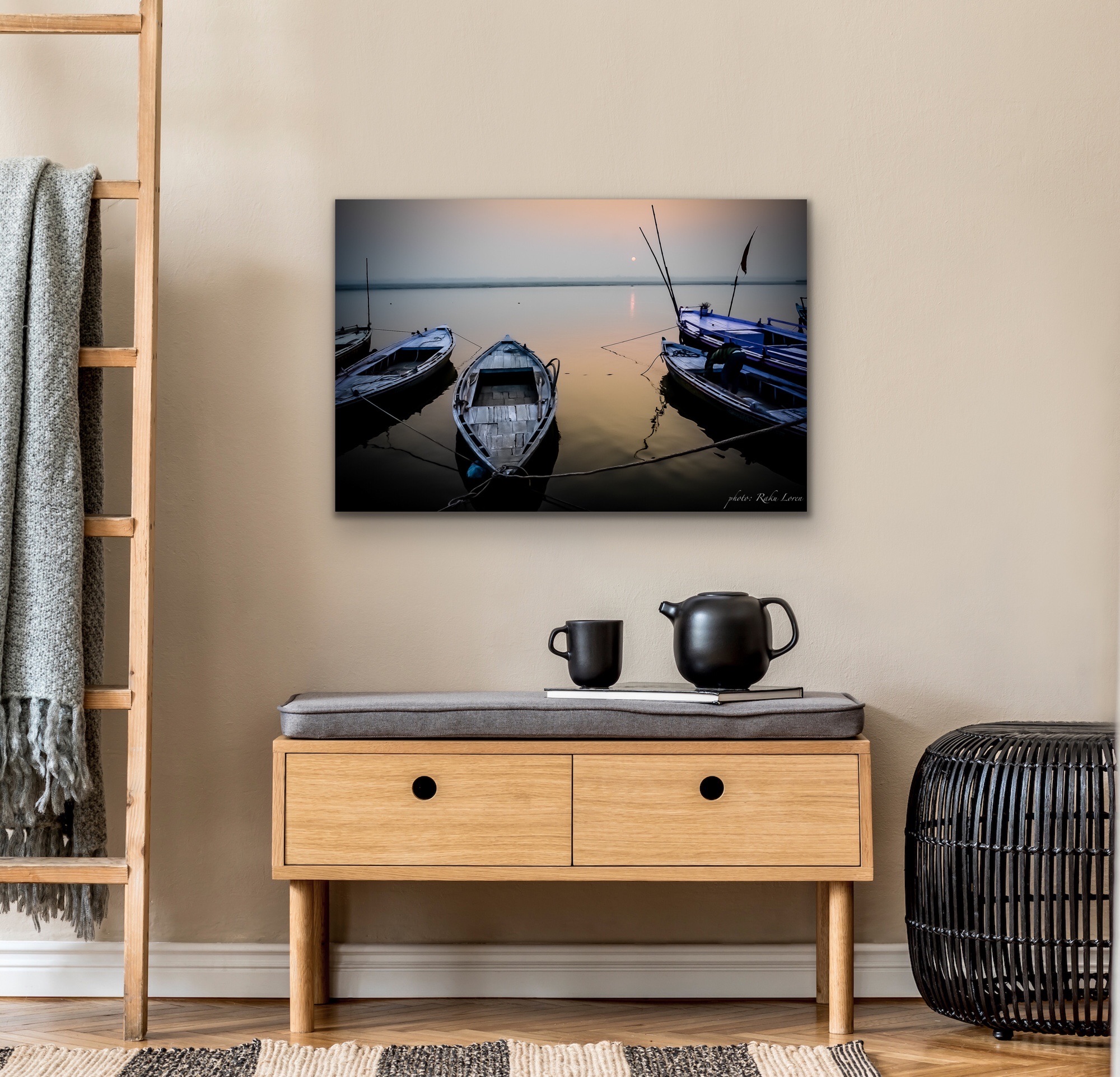 Serene Boats Canvas Art