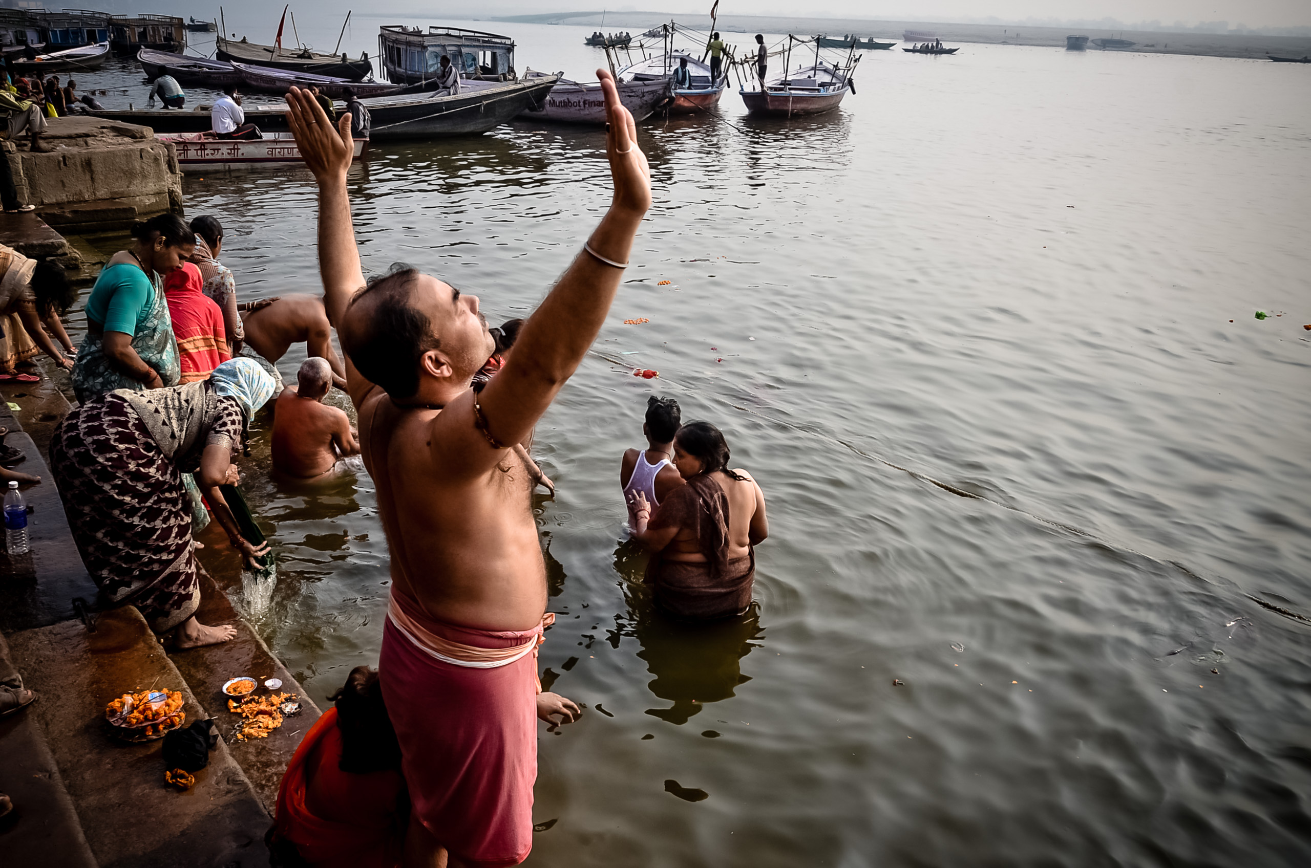 Varanasi River Ritual Photo Print