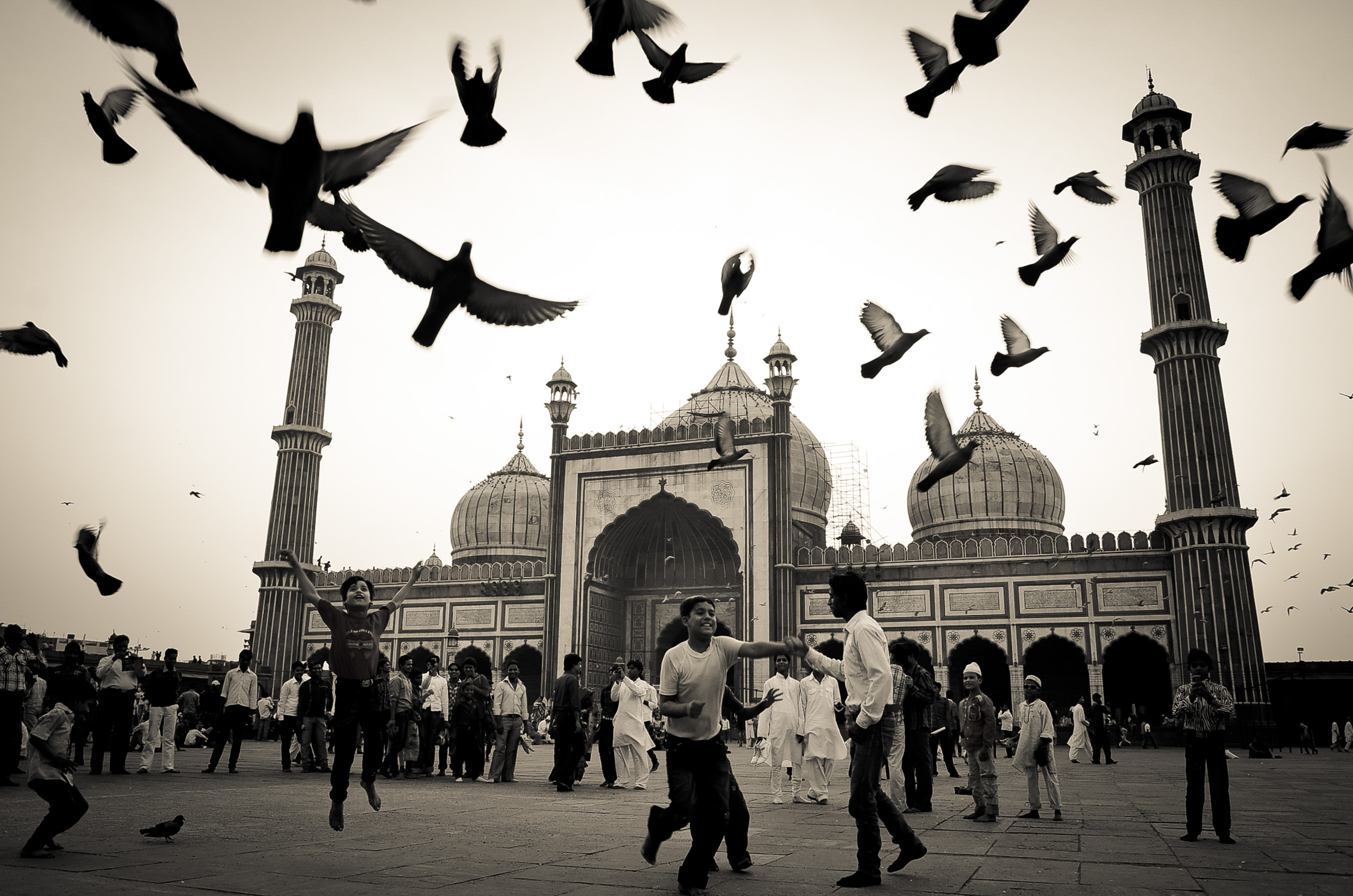 Mosque Courtyard Art Print