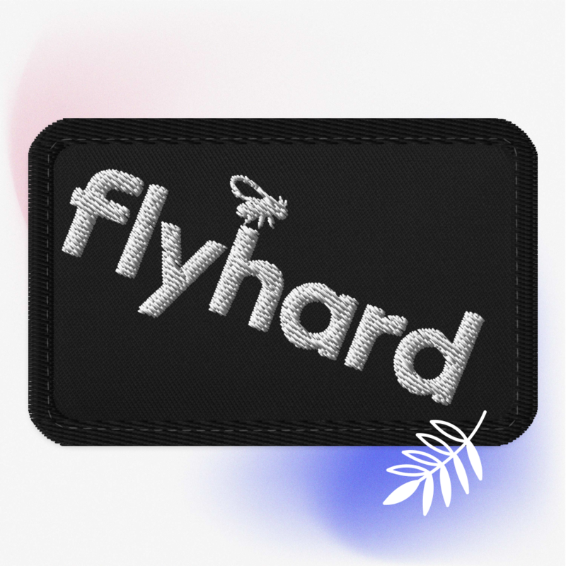 Embroidered Tactical Patches for help hard fly