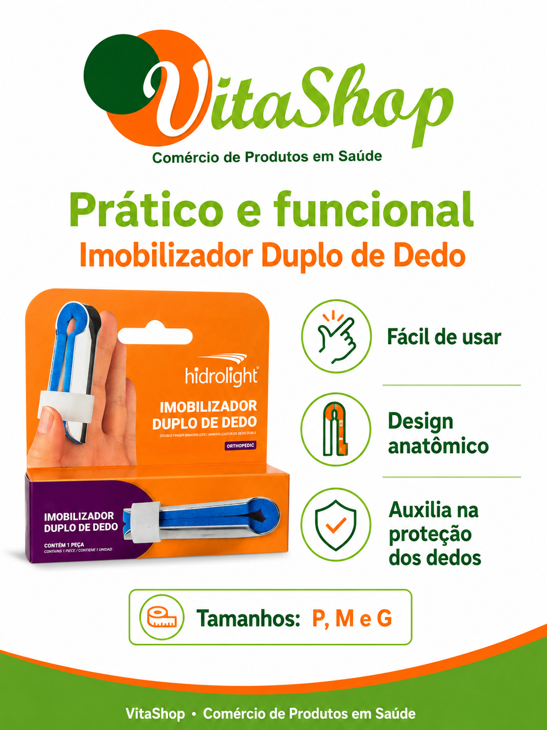 Imobilizador Duplo de Dedo